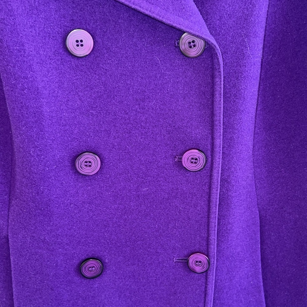 Purple wool blend VALERIE STEVENS jacket - Picture 5 of 10